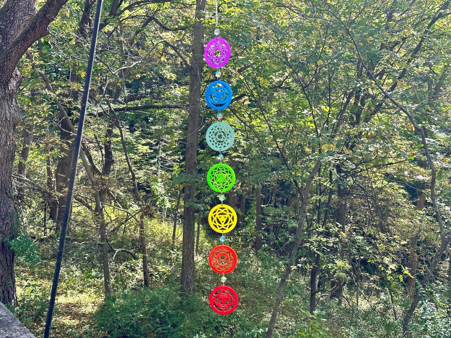 Crystal Chakra Suncatcher - Driftless Enchantments