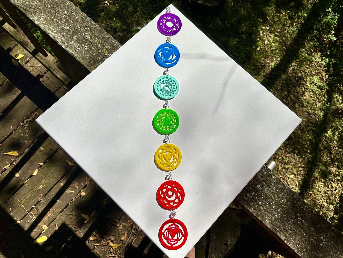 Crystal Chakra Suncatcher - Driftless Enchantments
