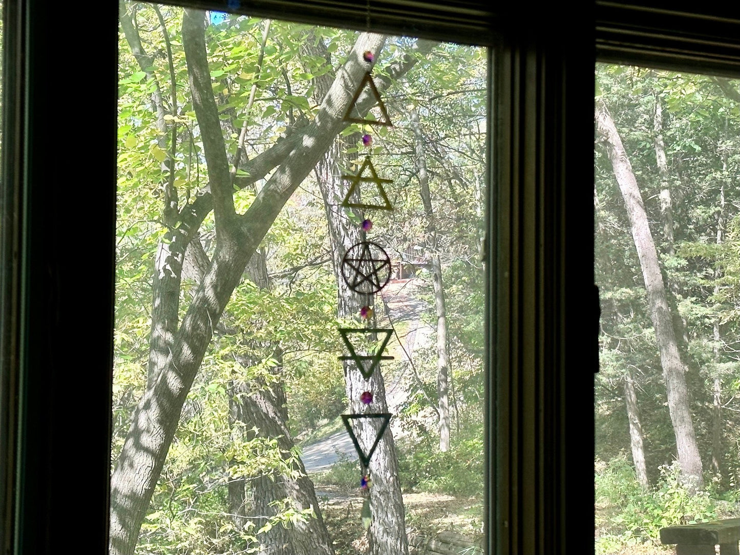 Crystal Elements Suncatcher | Earth, Air, Fire, Water, & Spirit - Pastel - Driftless Enchantments