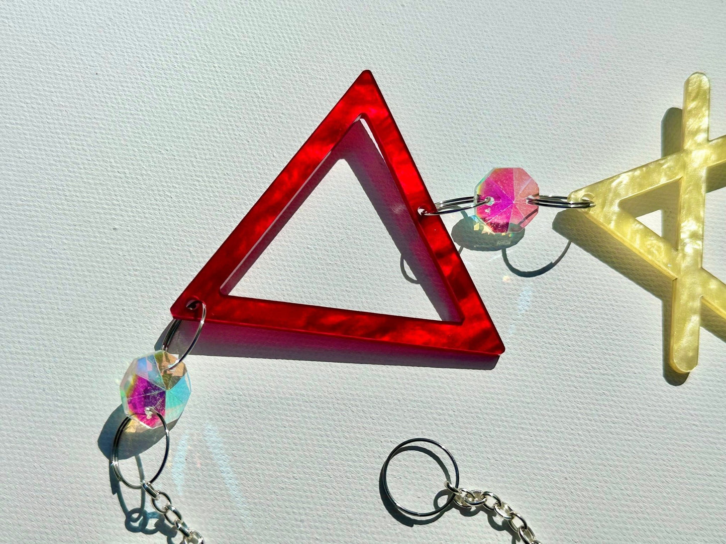 Crystal Elements Suncatcher | Earth, Air, Fire, Water, & Spirit - Vibrant - Driftless Enchantments