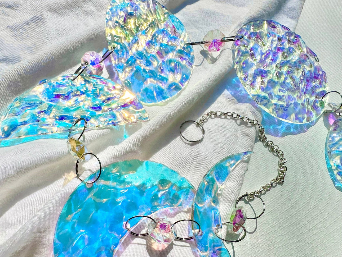 Crystal Moon Phases Suncatcher - Calm Water - Driftless Enchantments