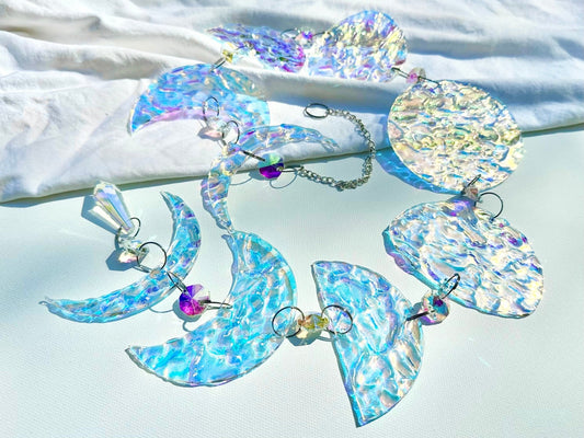 Crystal Moon Phases Suncatcher - Calm Water - Driftless Enchantments