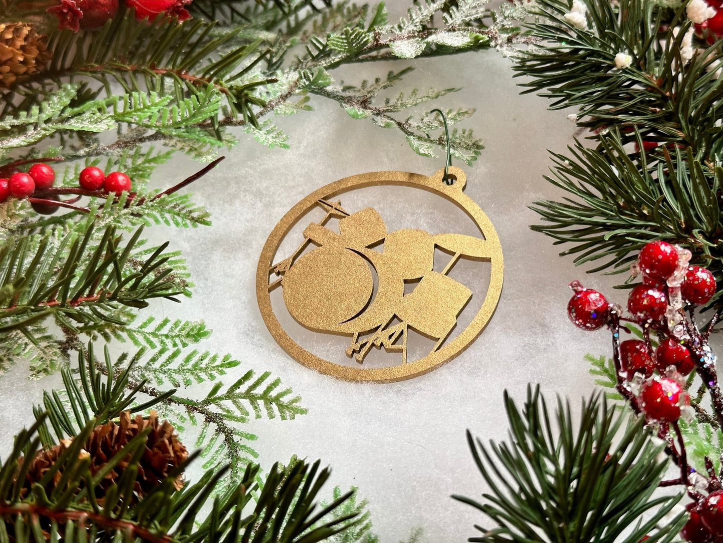 Drum Kit Ornament - Driftless Enchantments