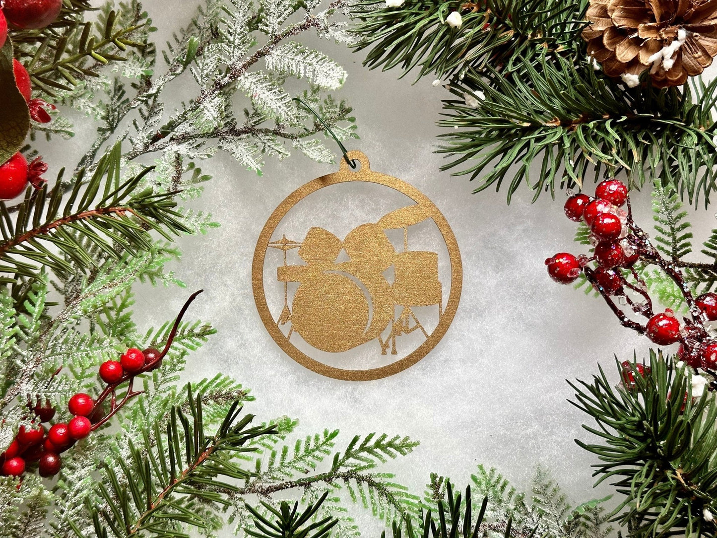 Drum Kit Ornament - Driftless Enchantments