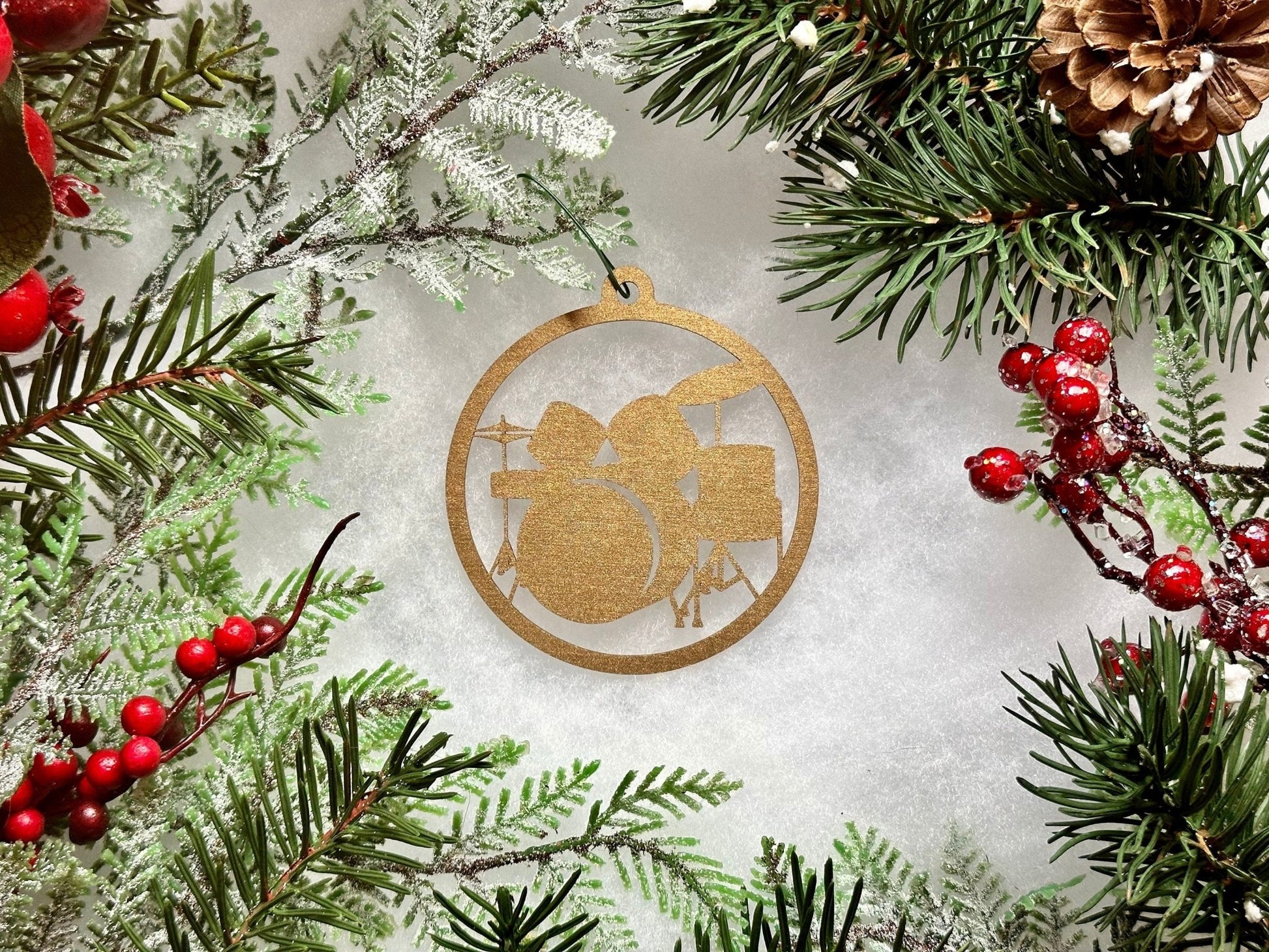 Drum Kit Ornament - Driftless Enchantments