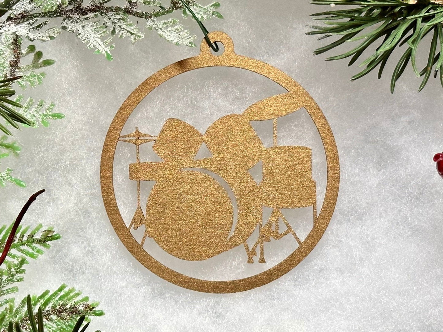 Drum Kit Ornament - Driftless Enchantments