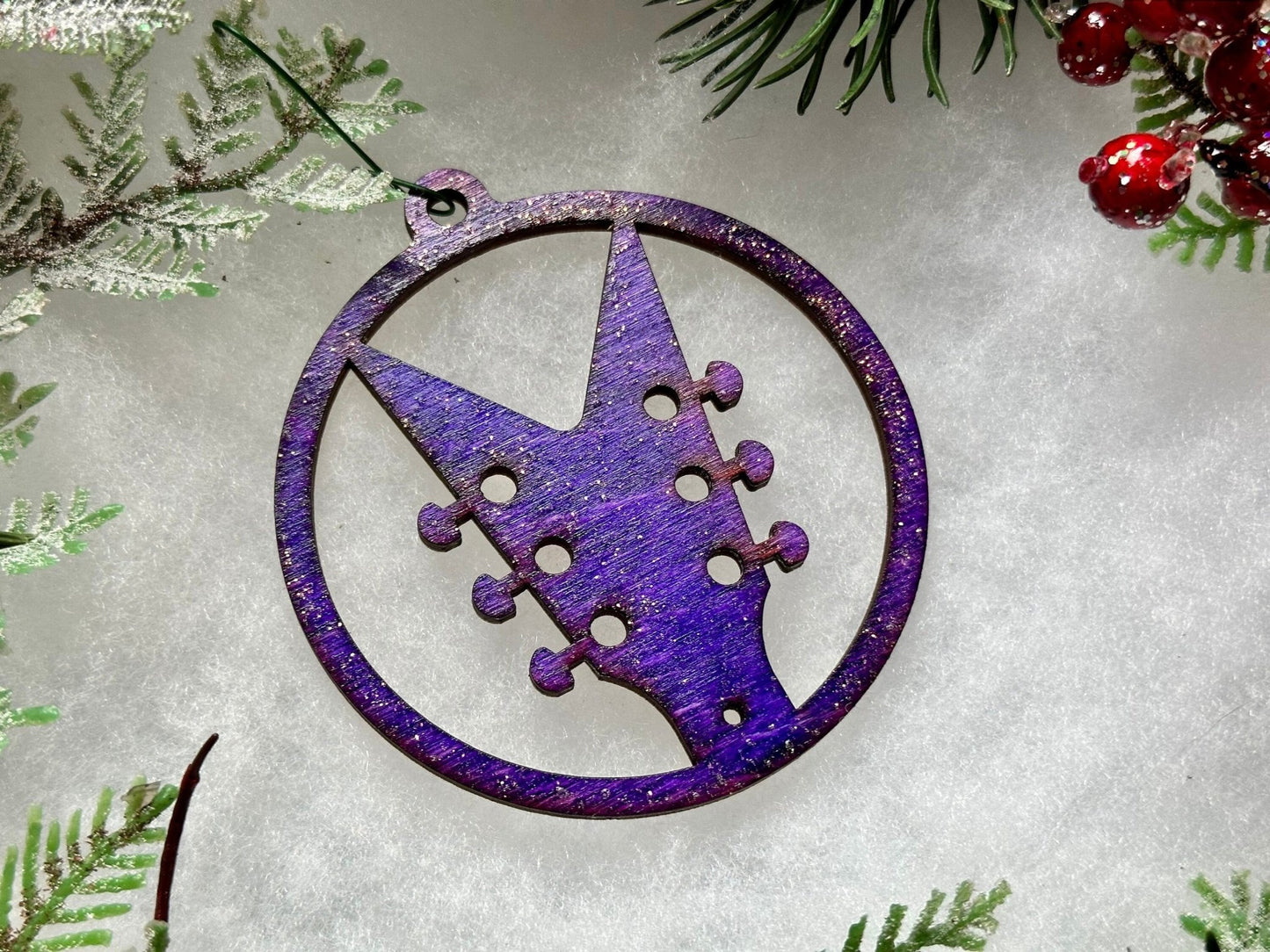 Electric Guitar Headstock Ornament | V Shape - Driftless Enchantments