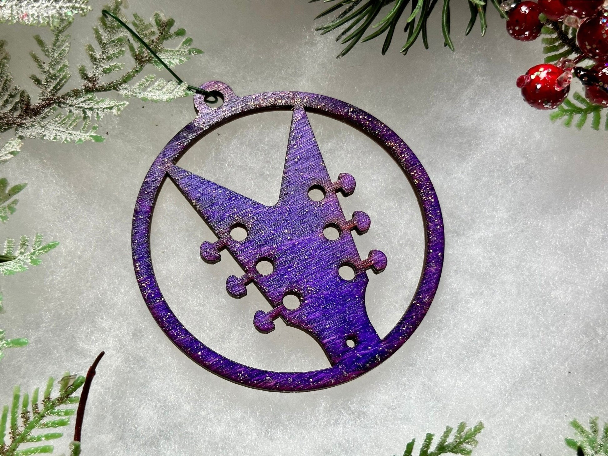 Electric Guitar Headstock Ornament | V Shape - Driftless Enchantments