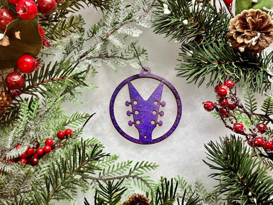 Electric Guitar Headstock Ornament | V Shape - Driftless Enchantments