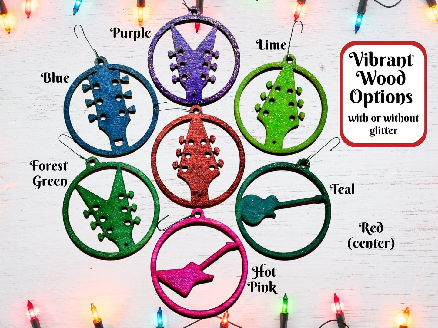 Electric Guitar Headstock Ornament | V Shape - Driftless Enchantments