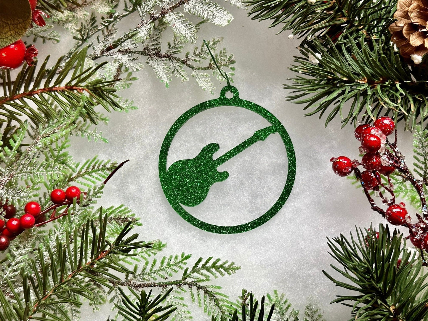 Electric Guitar Ornament | Double Cut Shape - Driftless Enchantments