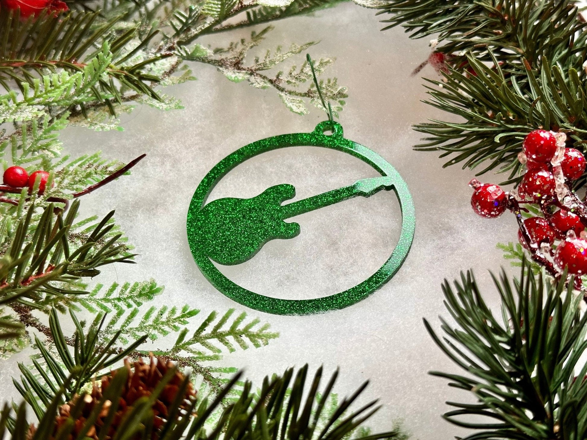 Electric Guitar Ornament | Double Cut Shape - Driftless Enchantments