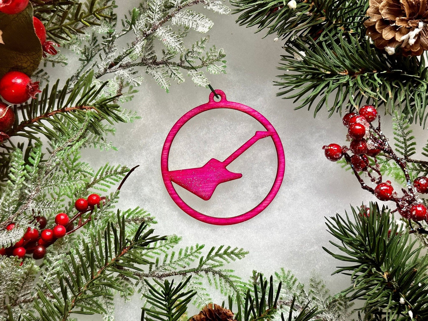 Electric Guitar Ornament | Explorer Shape - Driftless Enchantments