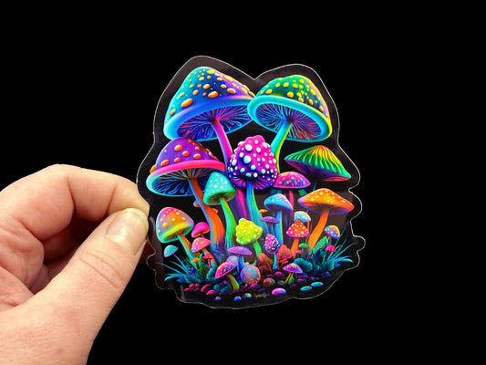 Fantastical Fabulous Fungi Premium Glossy Sticker - Driftless Enchantments