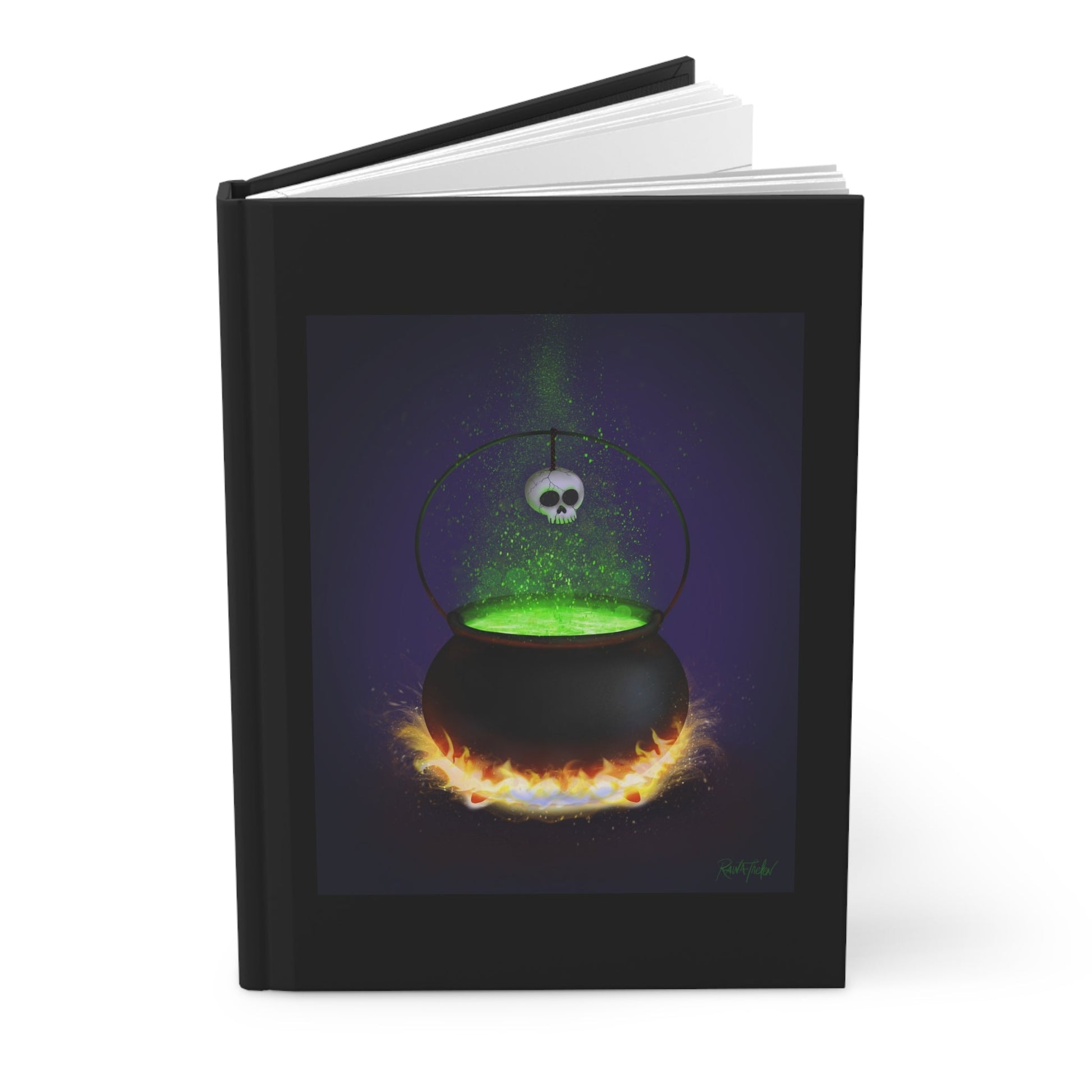 Fire Burn and Cauldron Bubble Hardcover Journal - Painted Raina