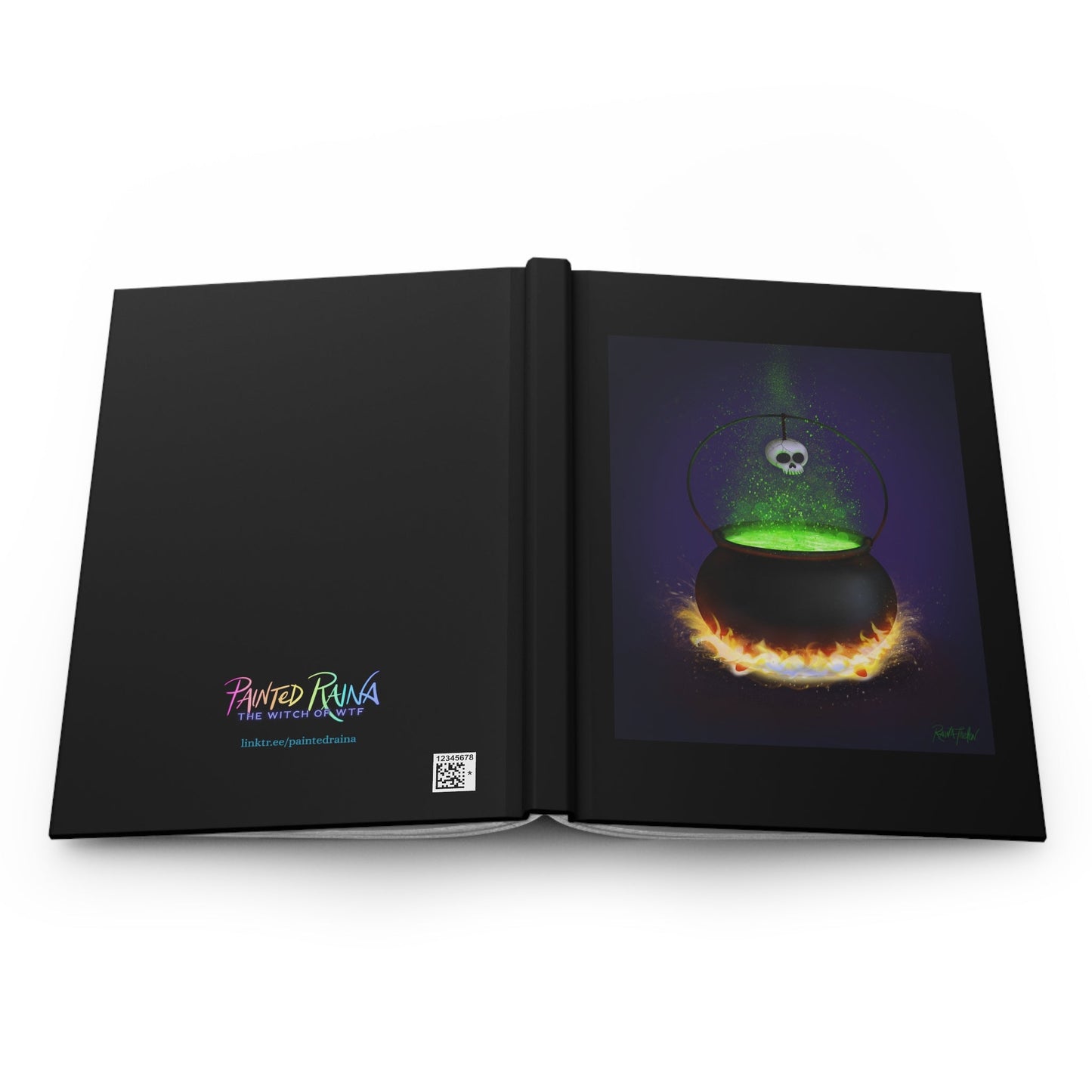 Fire Burn and Cauldron Bubble Hardcover Journal - Painted Raina