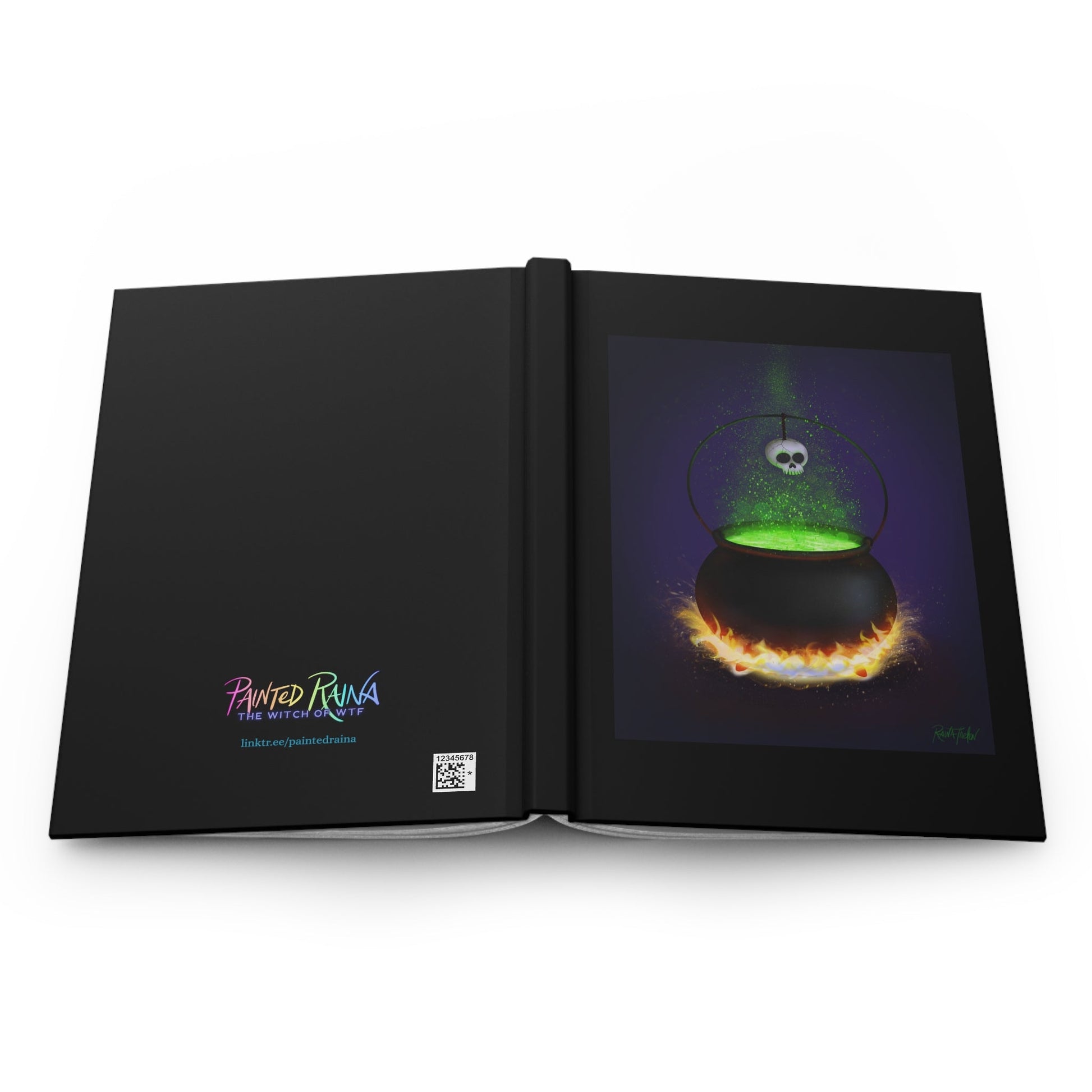 Fire Burn and Cauldron Bubble Hardcover Journal - Painted Raina
