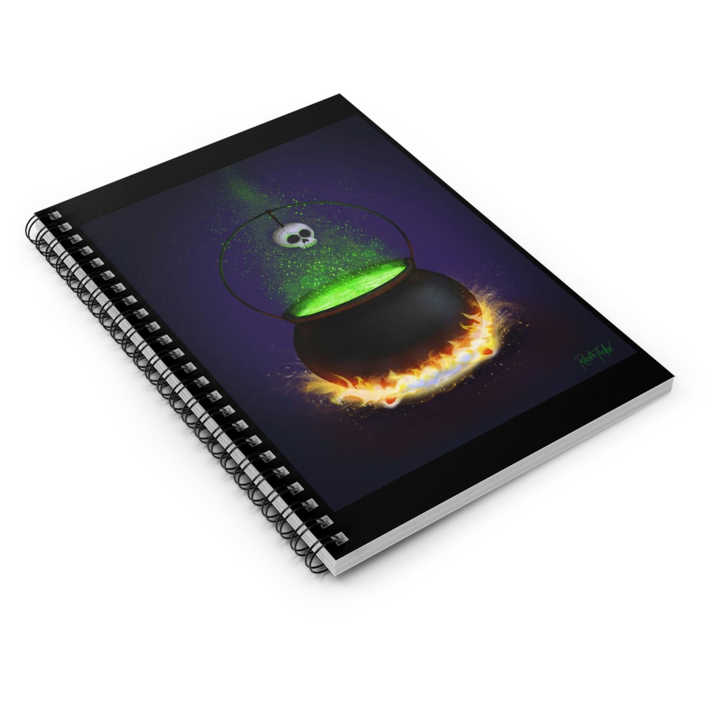 Fire Burn and Cauldron Bubble - Spiral Notebook - Driftless Enchantments