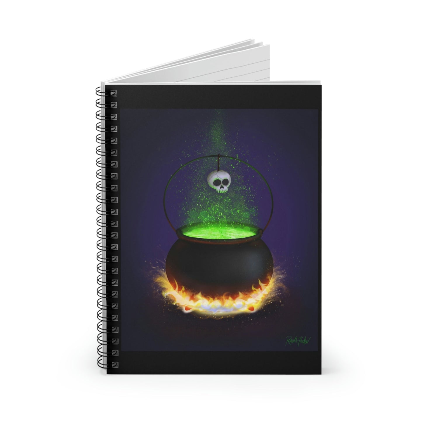 Fire Burn and Cauldron Bubble - Spiral Notebook - Driftless Enchantments