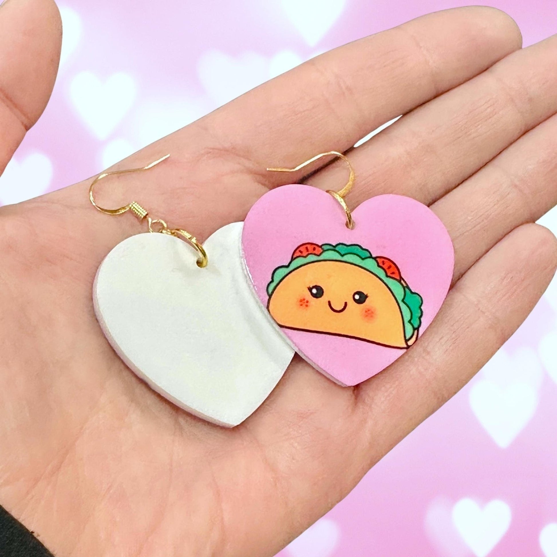 Flirty Taco & Banana Emoji Earrings - Painted Raina