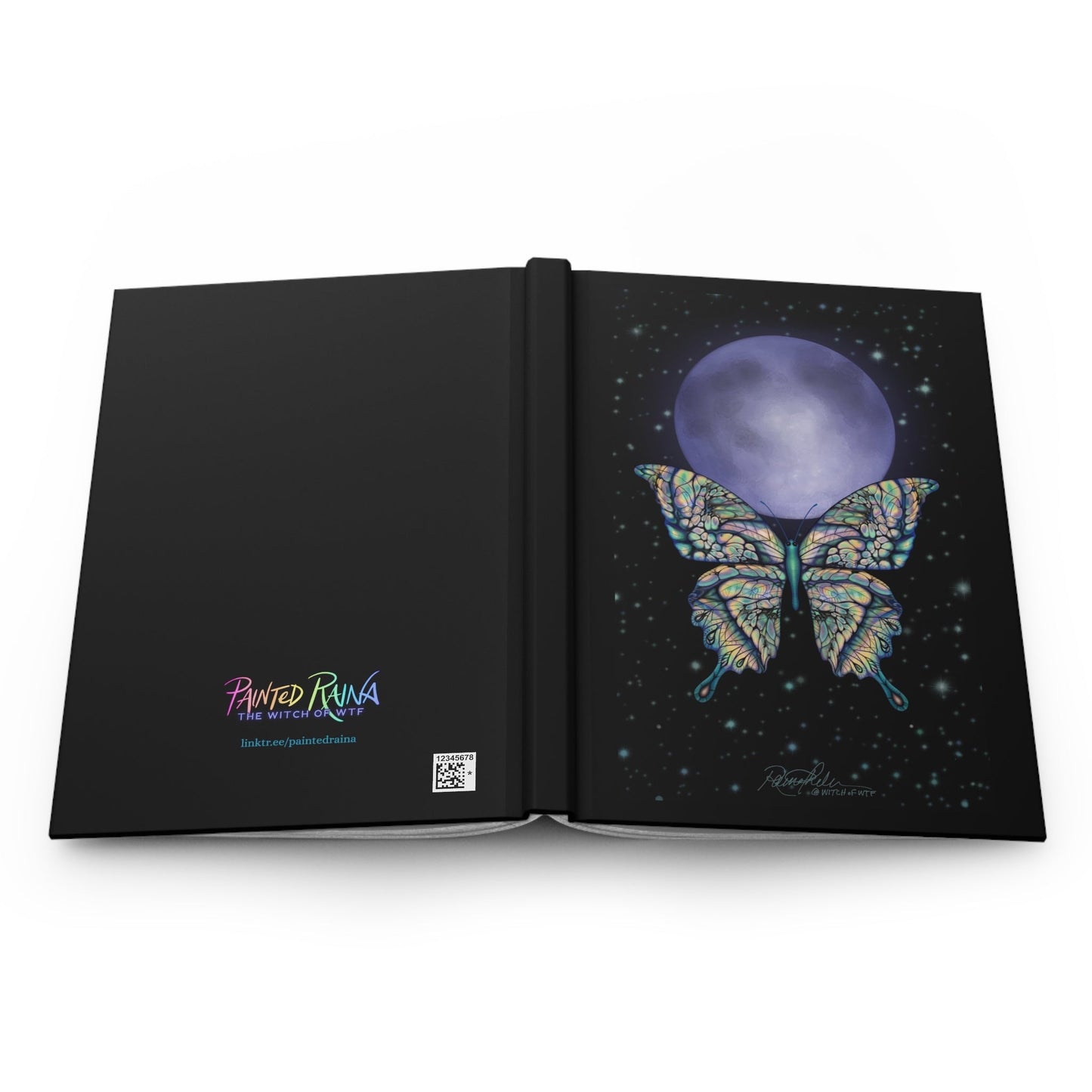 Fly Me to the Moon Hardcover Journal - Painted Raina