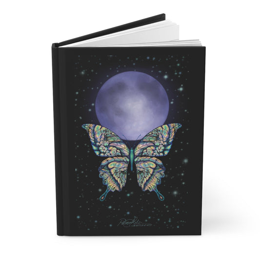 Fly Me to the Moon Hardcover Journal - Painted Raina