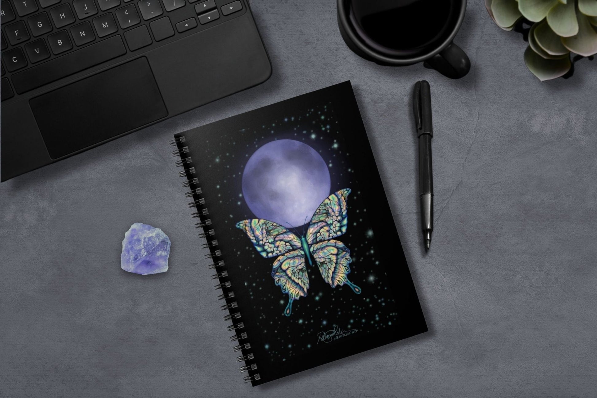 Fly Me to the Moon - Spiral Notebook - Driftless Enchantments