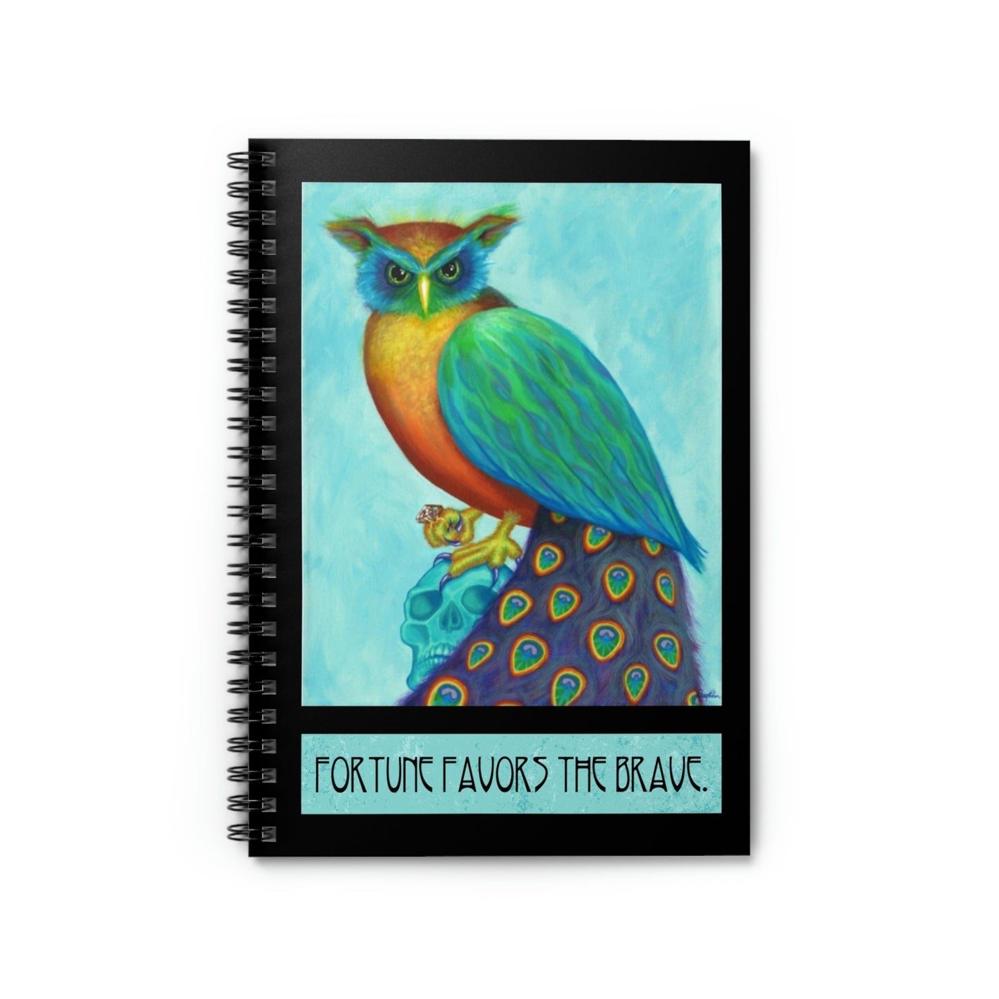 Fortune Favors the Brave ft. "The Judge" - Spiral Notebook - Driftless Enchantments