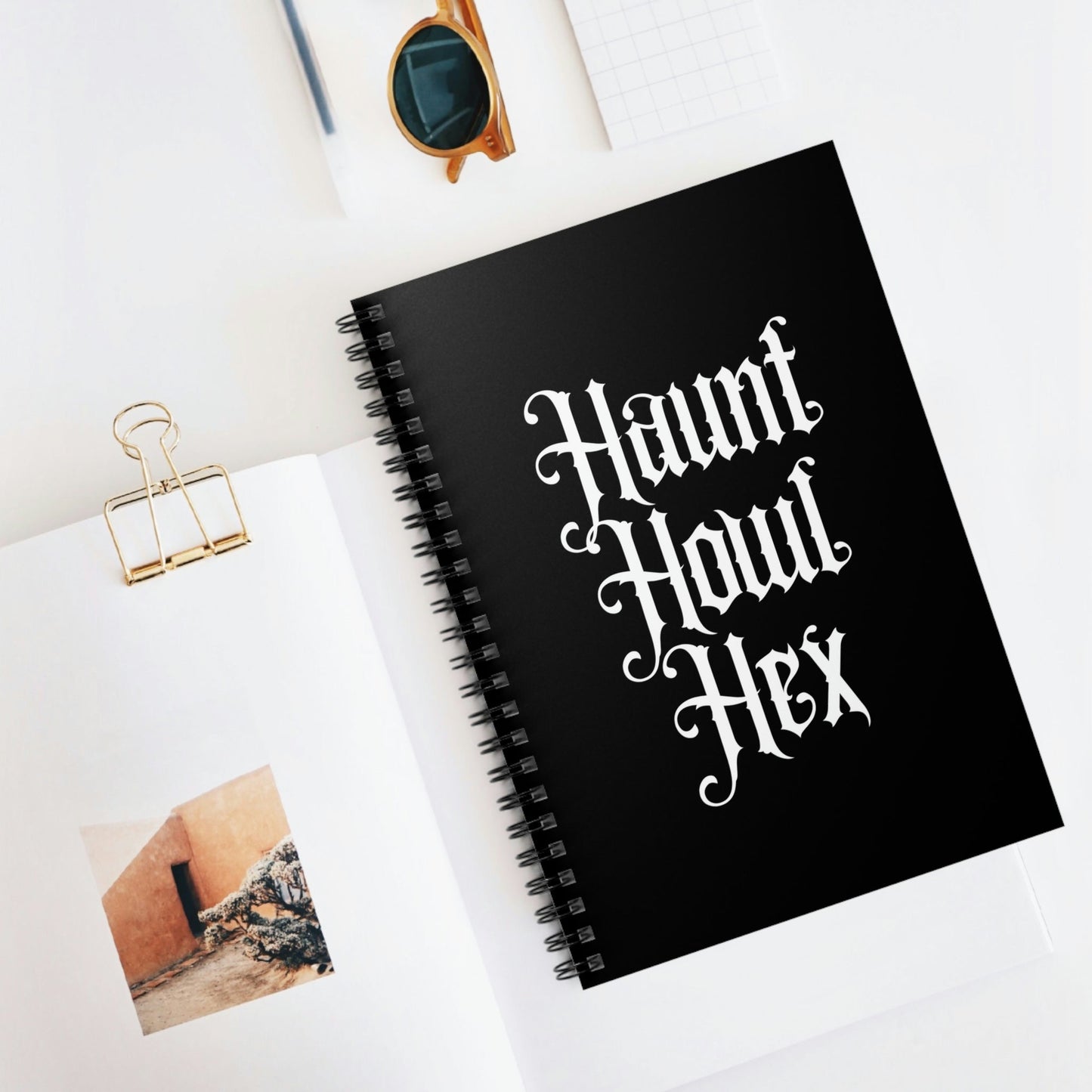 Haunt, Howl, Hex - Spiral Notebook - Driftless Enchantments