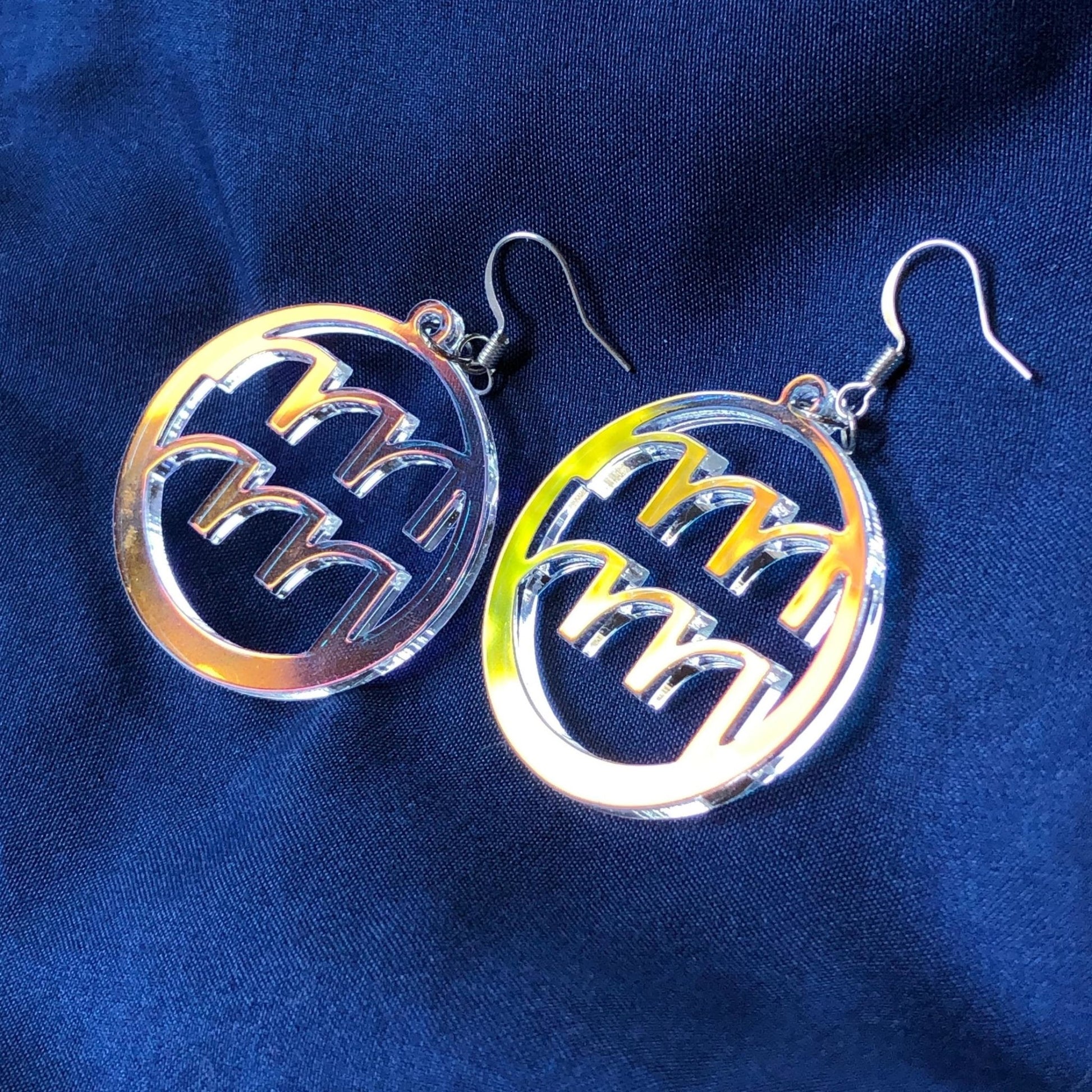 Iridescent Aquarius Zodiac Earrings - Driftless Enchantments