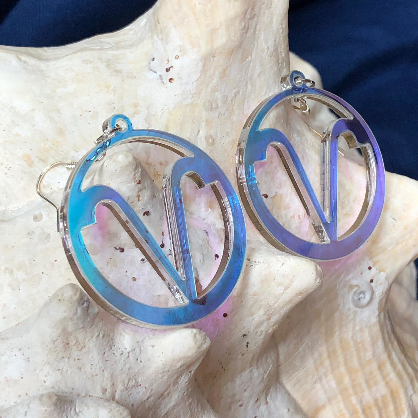 Iridescent Aries Zodiac Earrings - Driftless Enchantments