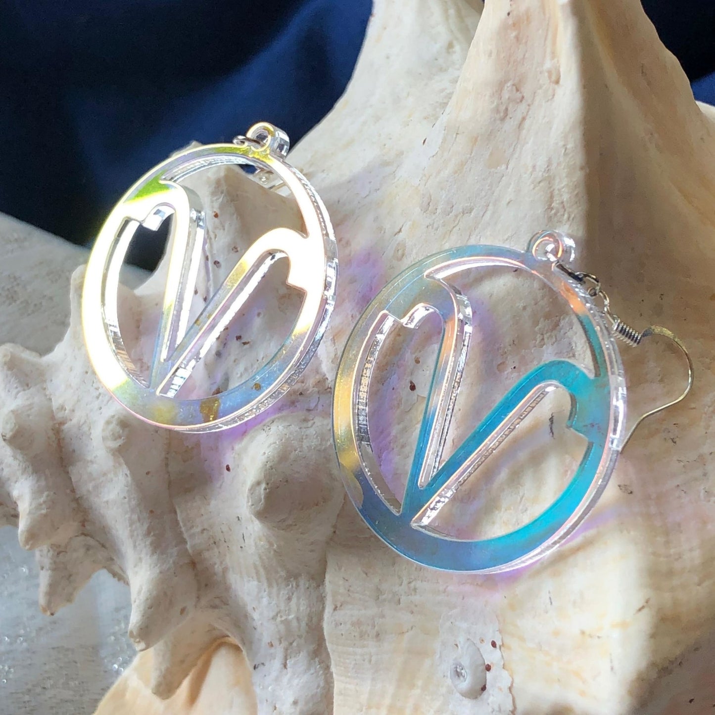 Iridescent Aries Zodiac Earrings - Driftless Enchantments