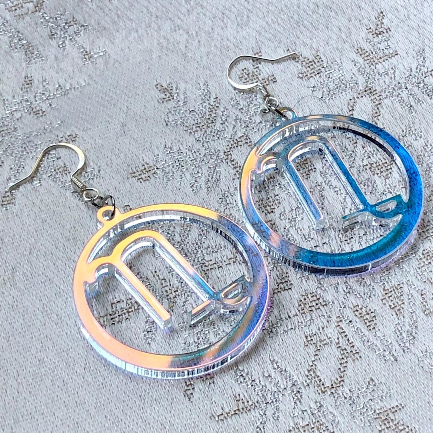 Iridescent Capricorn Zodiac Earrings - Driftless Enchantments