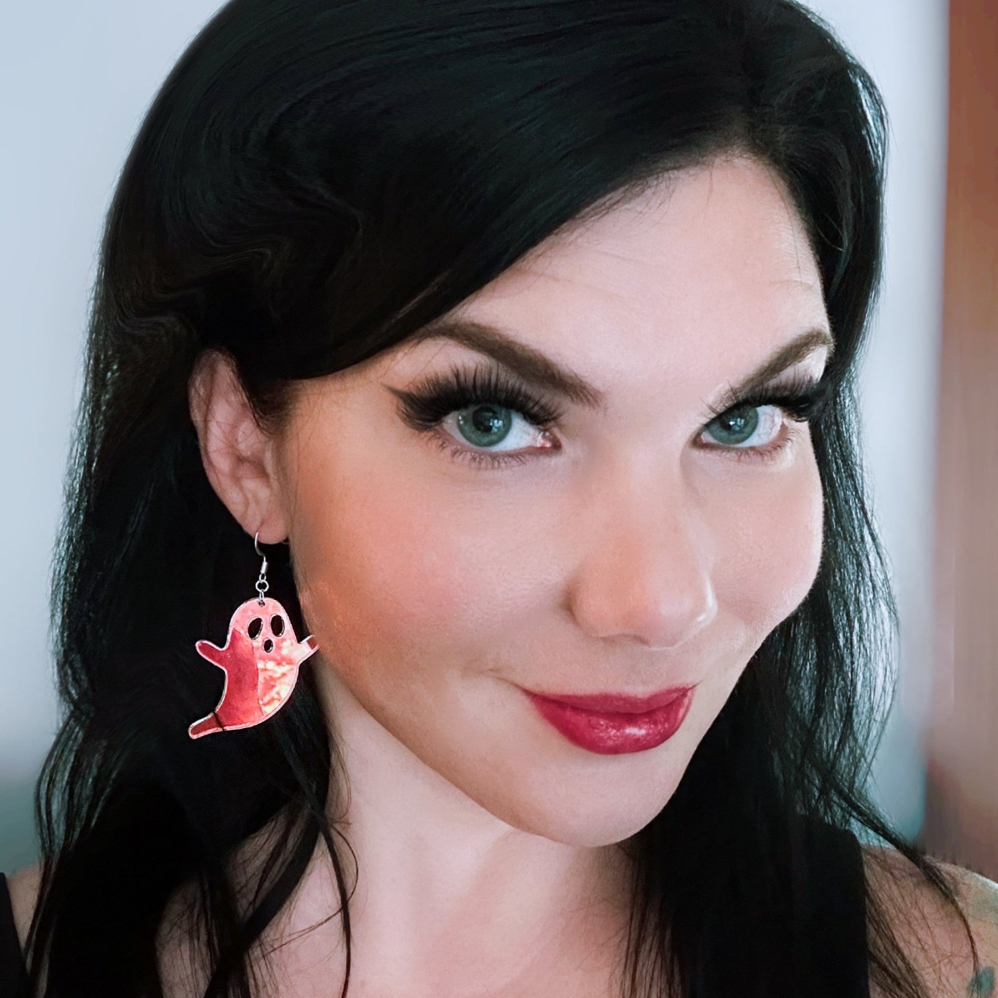 Iridescent Flying Ghost Earrings - Driftless Enchantments