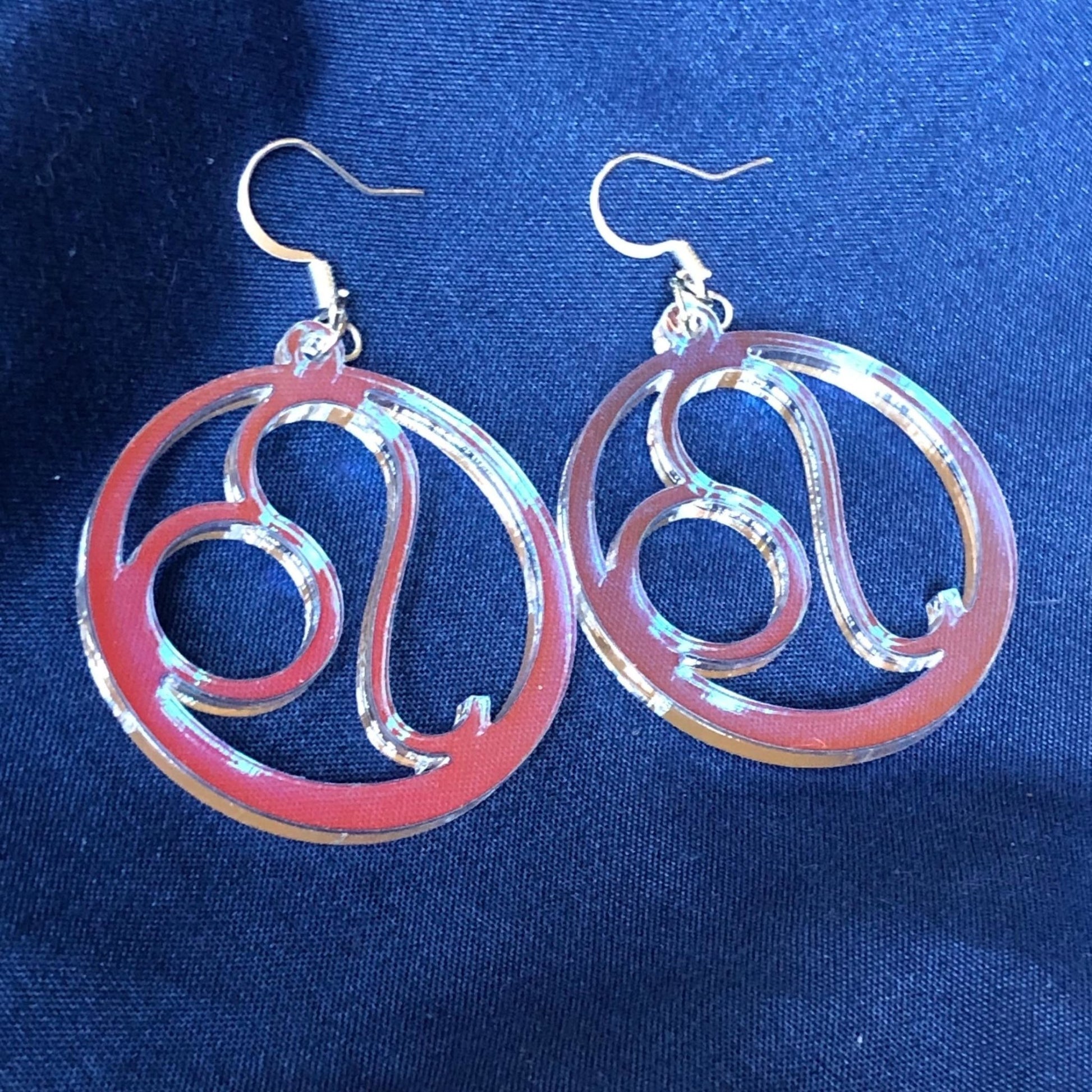 Iridescent Leo Zodiac Earrings - Driftless Enchantments