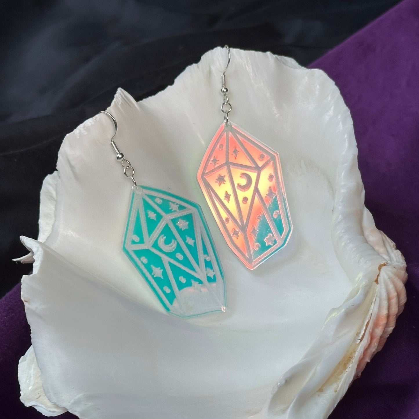 Iridescent Mystic Crystal Earrings - Driftless Enchantments