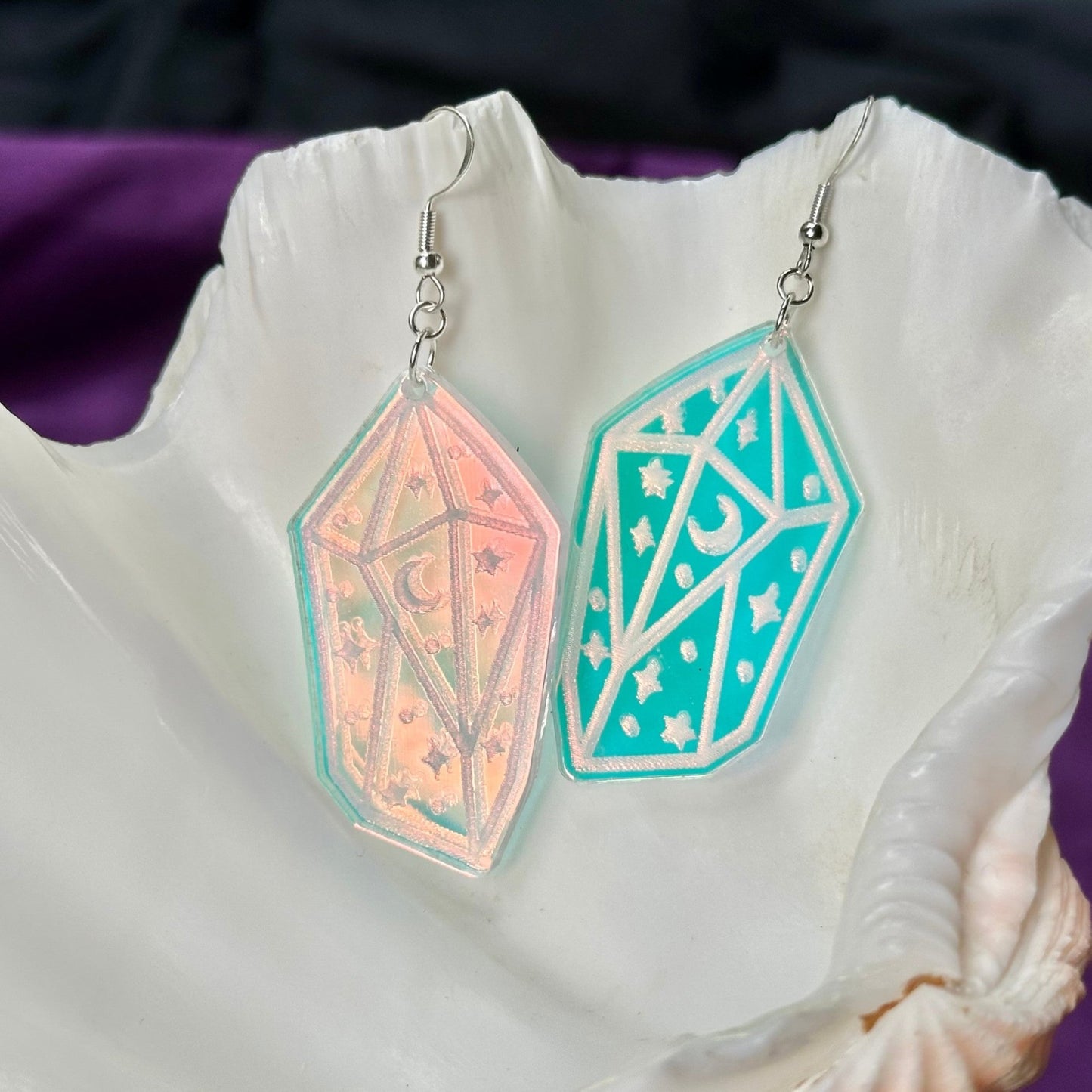 Iridescent Mystic Crystal Earrings - Driftless Enchantments