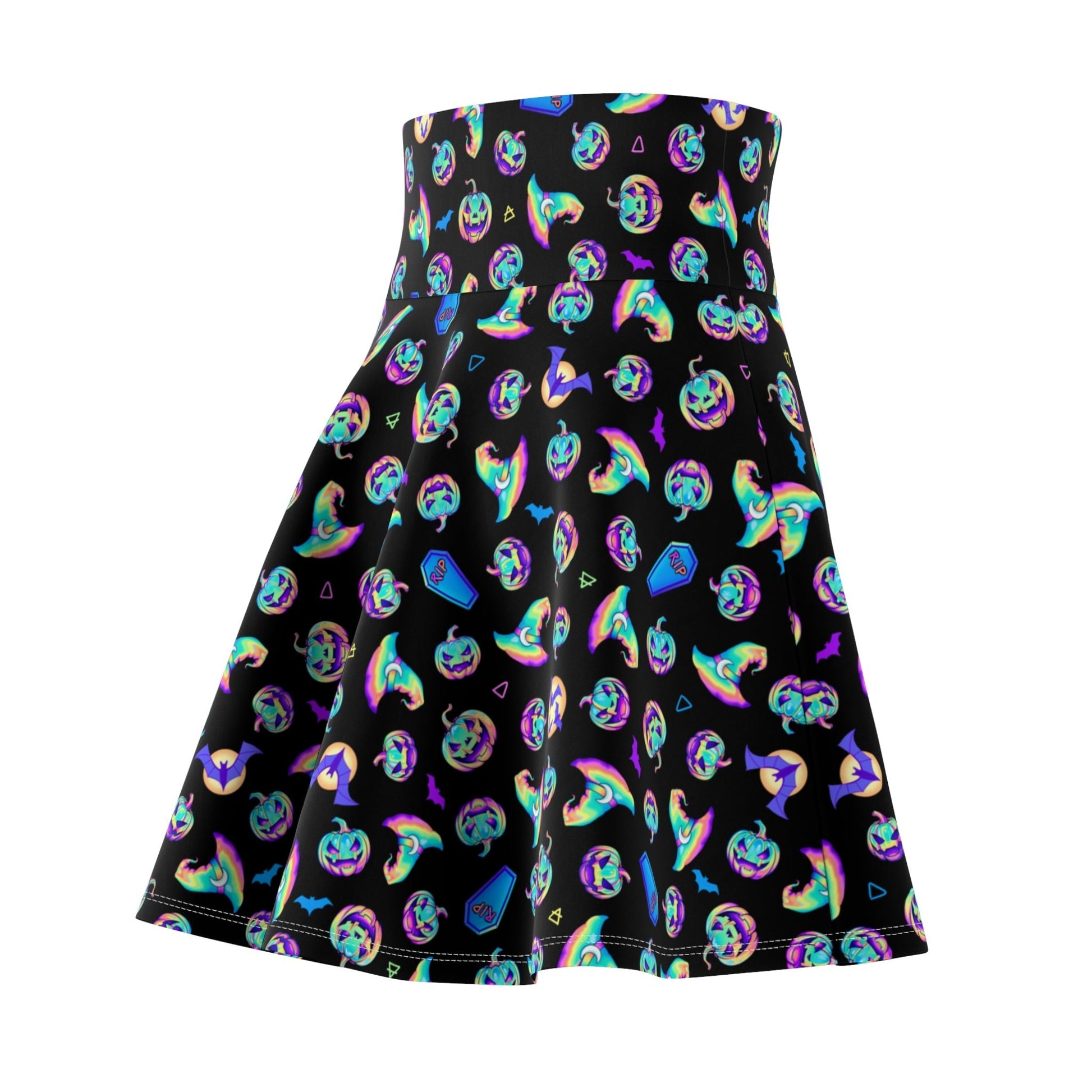 Jacks, Bats, & Witch Hats Halloween Skater Skirt - Driftless Enchantments