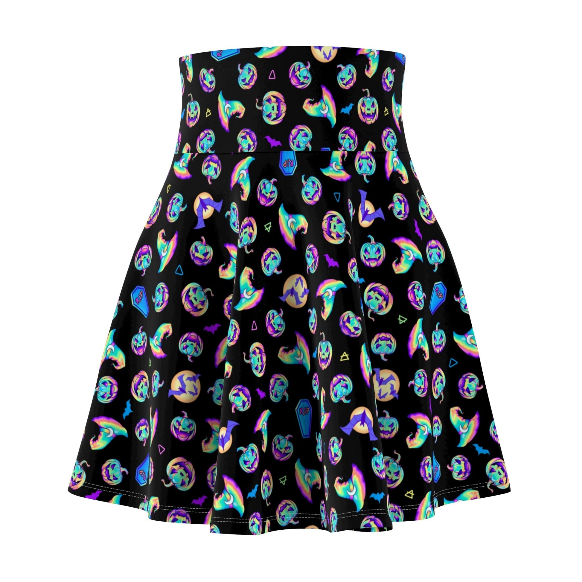 Jacks, Bats, & Witch Hats Halloween Skater Skirt - Driftless Enchantments