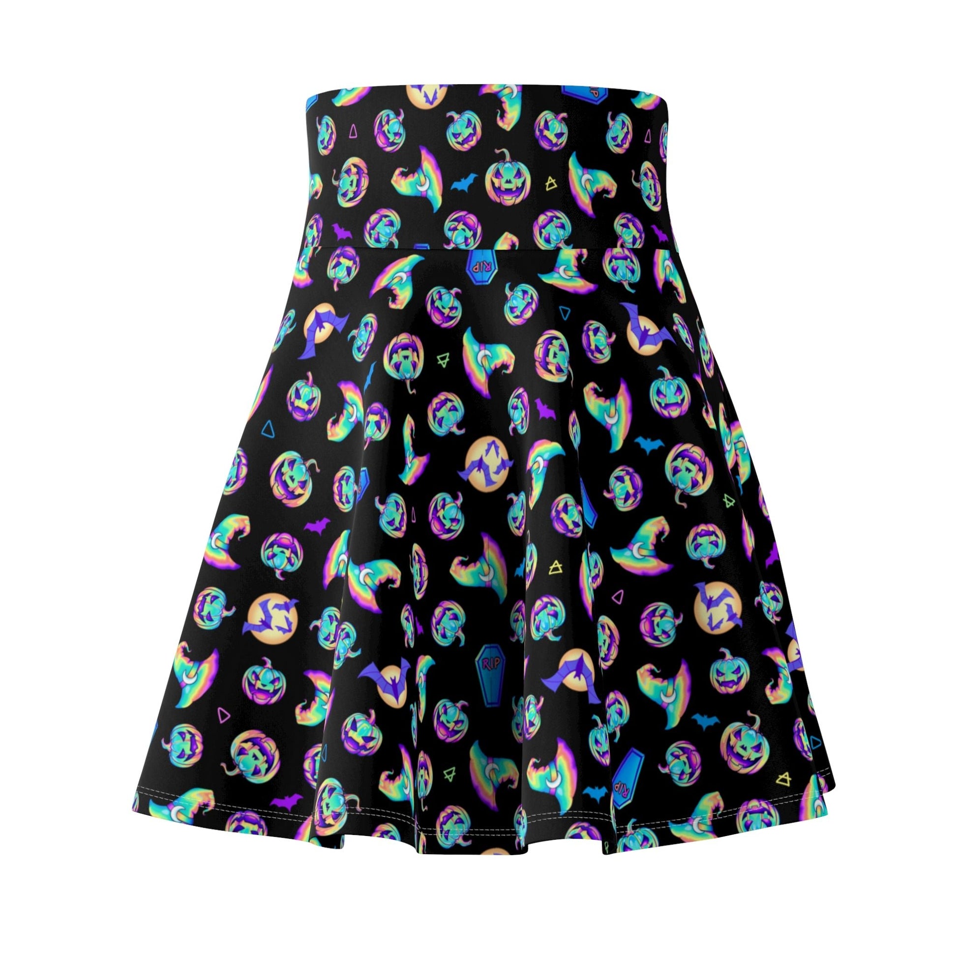 Jacks, Bats, & Witch Hats Halloween Skater Skirt - Driftless Enchantments