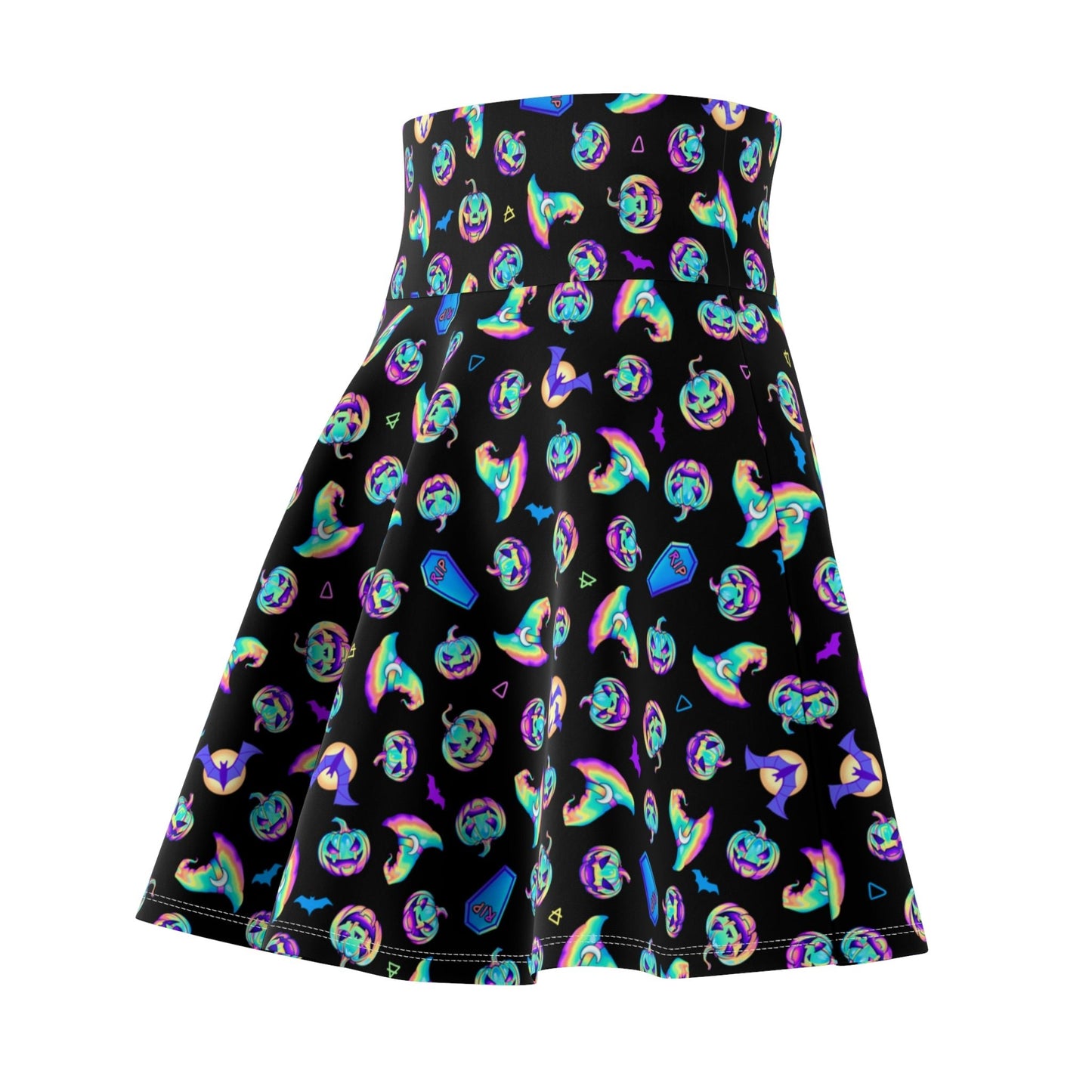 Jacks, Bats, & Witch Hats Halloween Skater Skirt - Driftless Enchantments