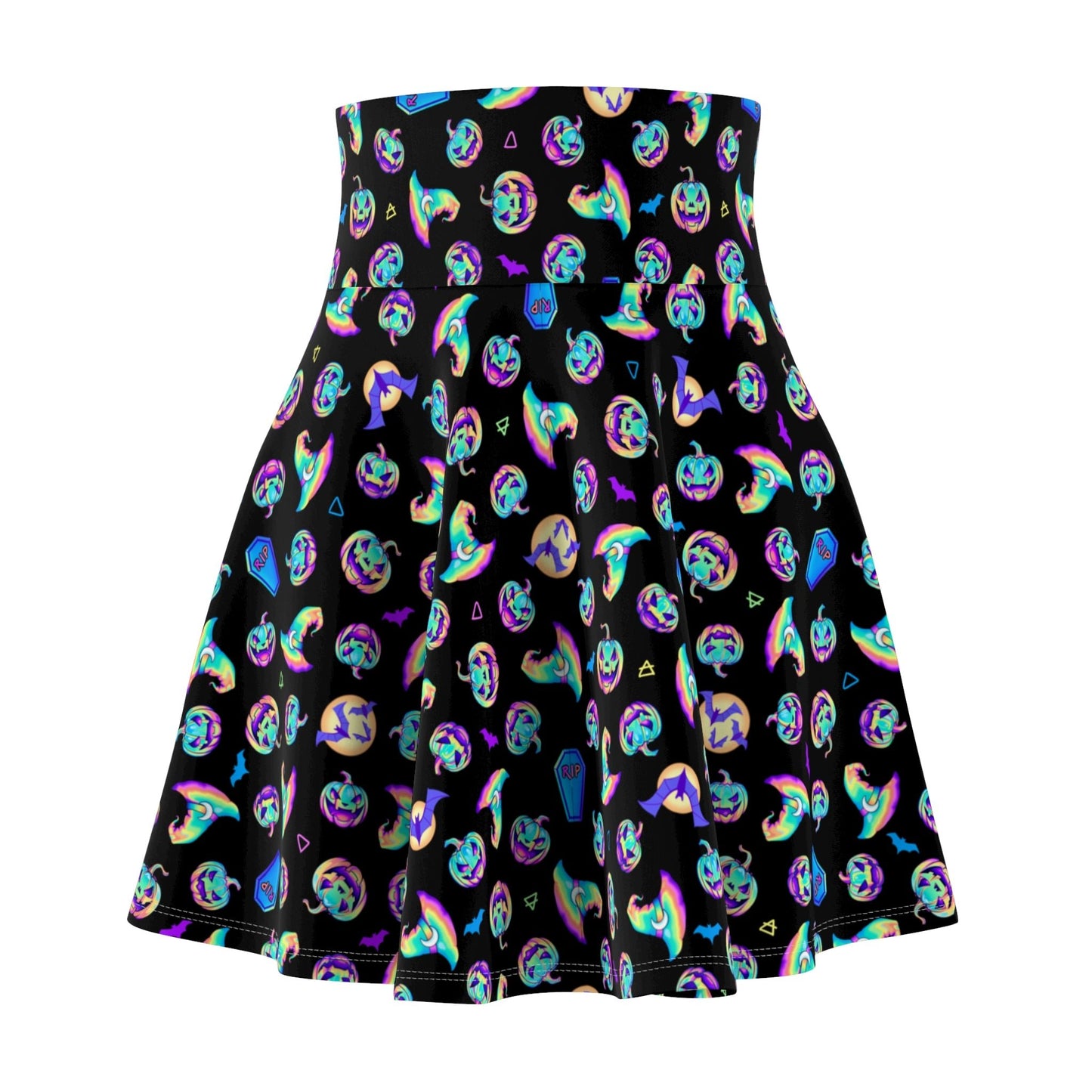 Jacks, Bats, & Witch Hats Halloween Skater Skirt - Driftless Enchantments