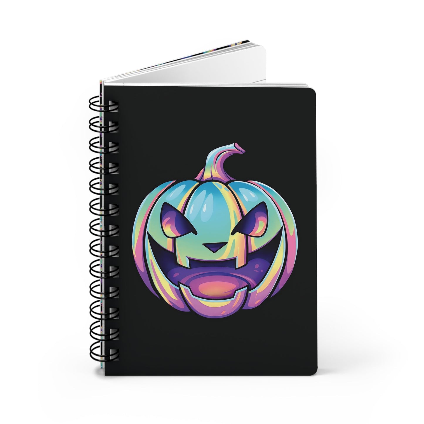 Jag-o'-Lantern Spiral Bound Journal - Black - Driftless Enchantments