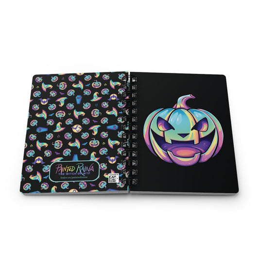 Jag-o'-Lantern Spiral Bound Journal - Black - Driftless Enchantments
