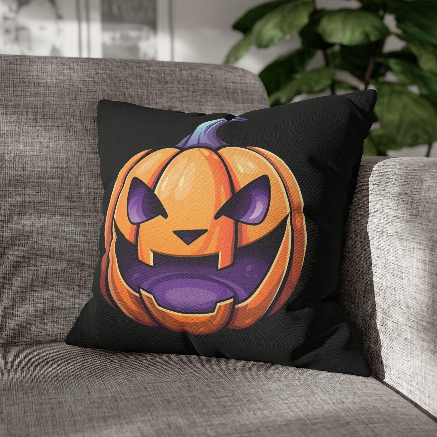 Jag-o’-Lantern Square Pillow Case - Driftless Enchantments