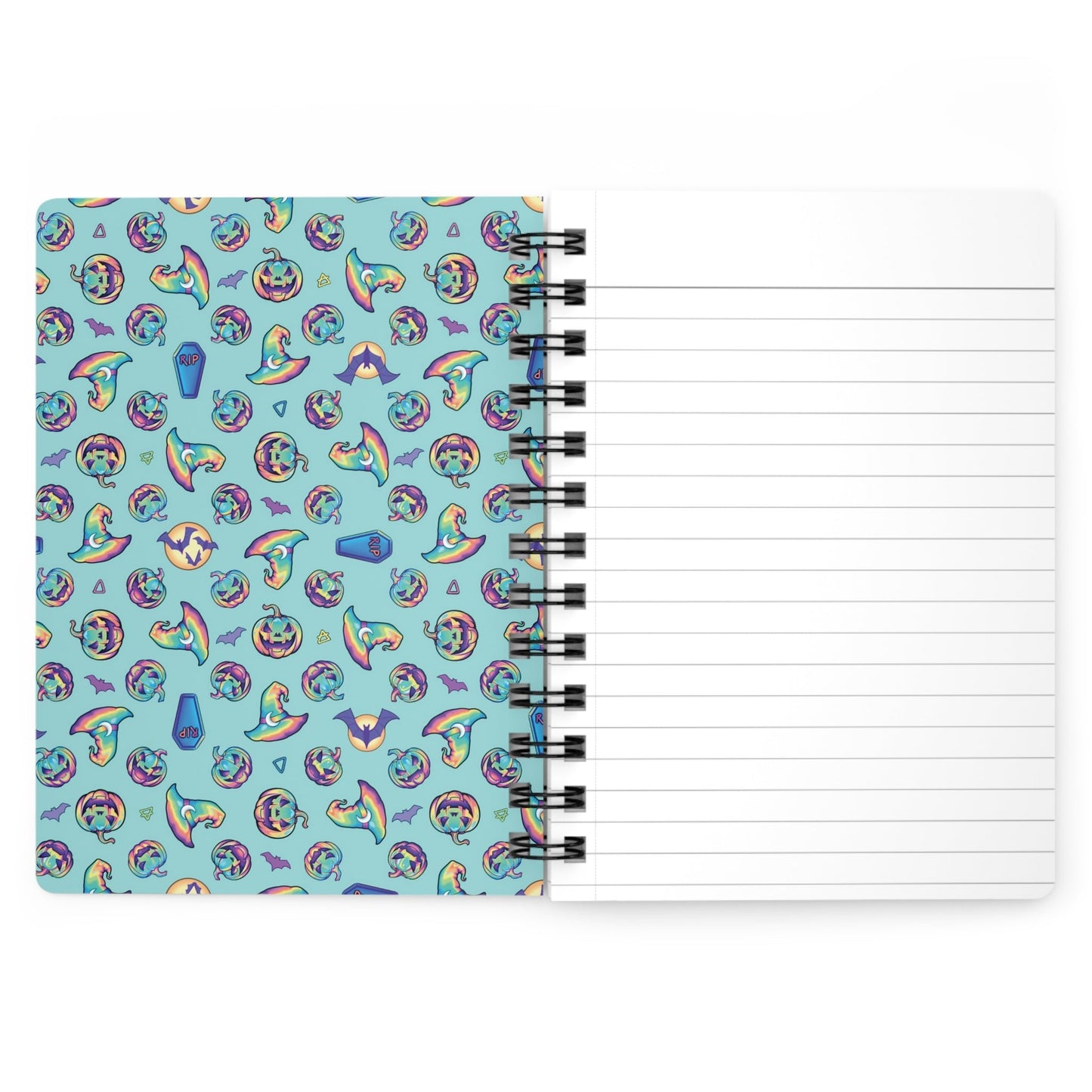 Joke-o'-Lantern Spiral Bound Journal - Aqua - Driftless Enchantments