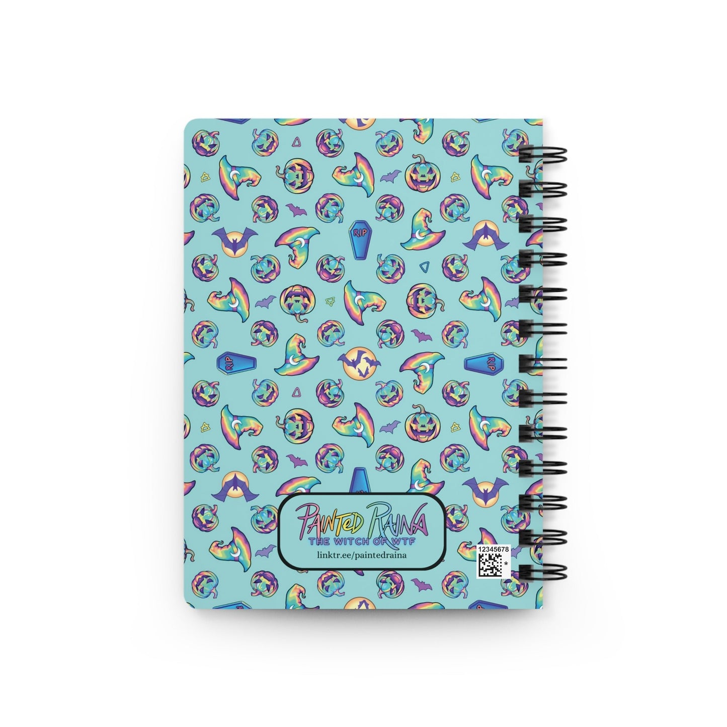 Joke-o'-Lantern Spiral Bound Journal - Aqua - Driftless Enchantments