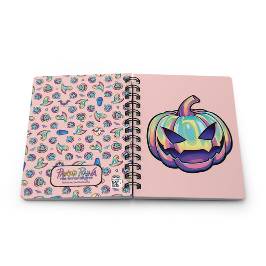 Joke-o'-Lantern Spiral Bound Journal - Coral - Driftless Enchantments