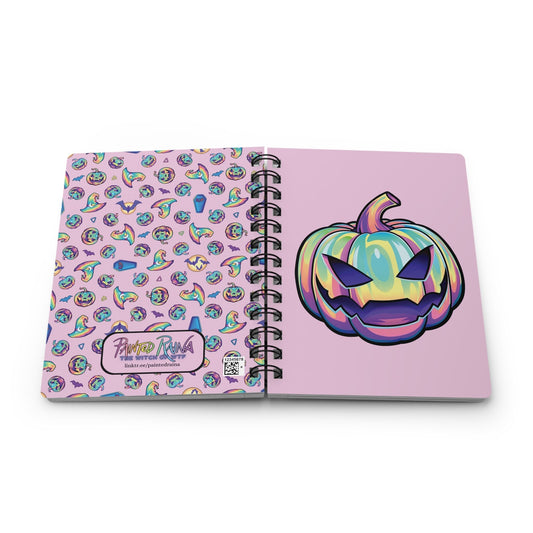 Joke-o'-Lantern Spiral Bound Journal - Pink - Driftless Enchantments
