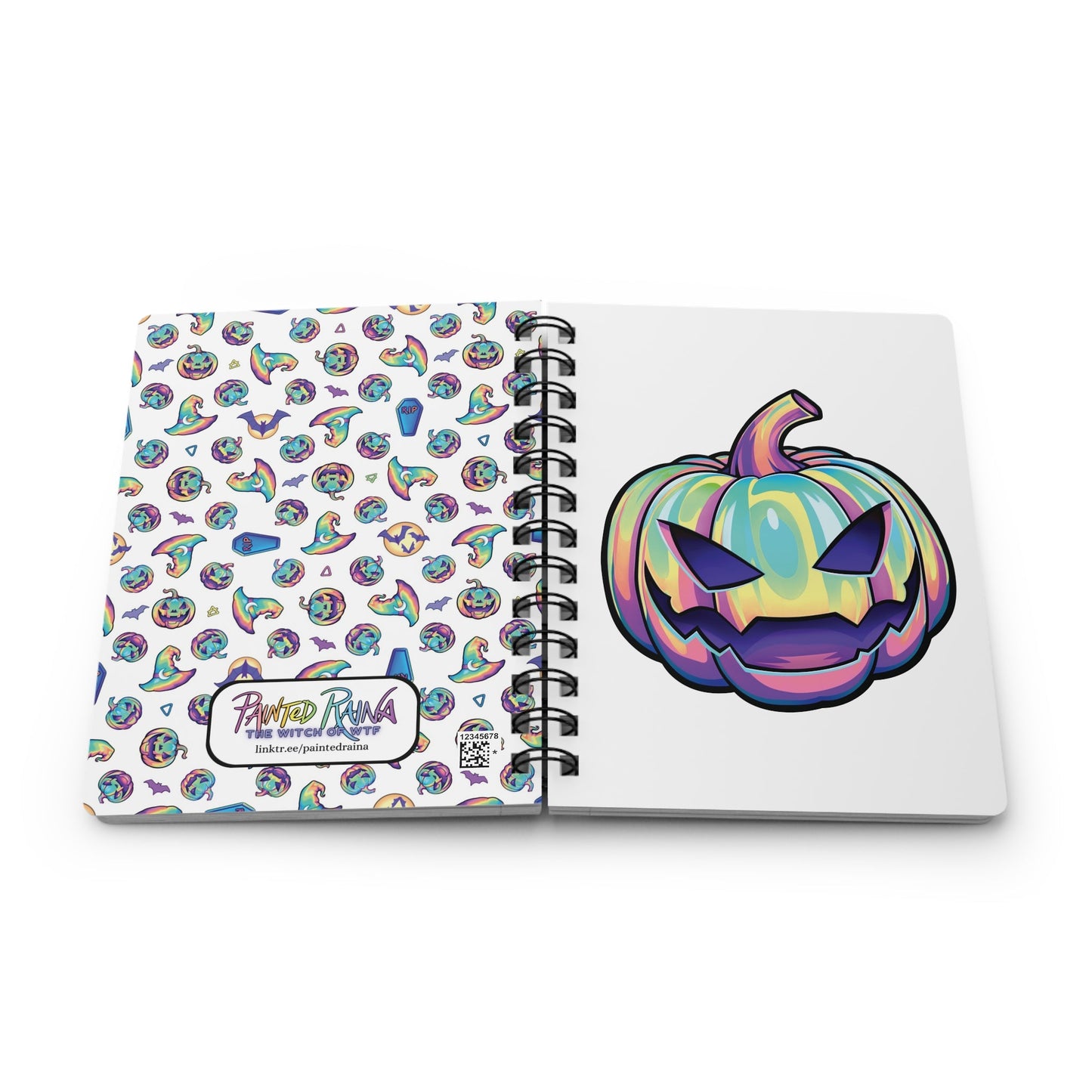 Joke-o'-Lantern Spiral Bound Journal - White - Driftless Enchantments